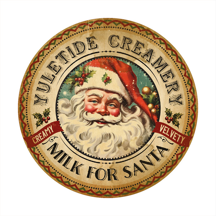 Onderzetter rond - XMAS Santa