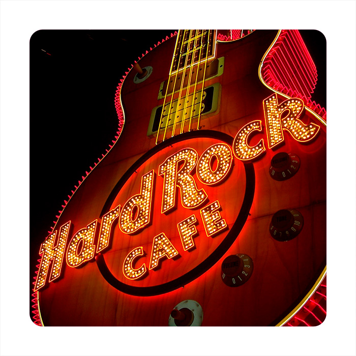 Onderzetter vierkant - Hard Rock Cafe