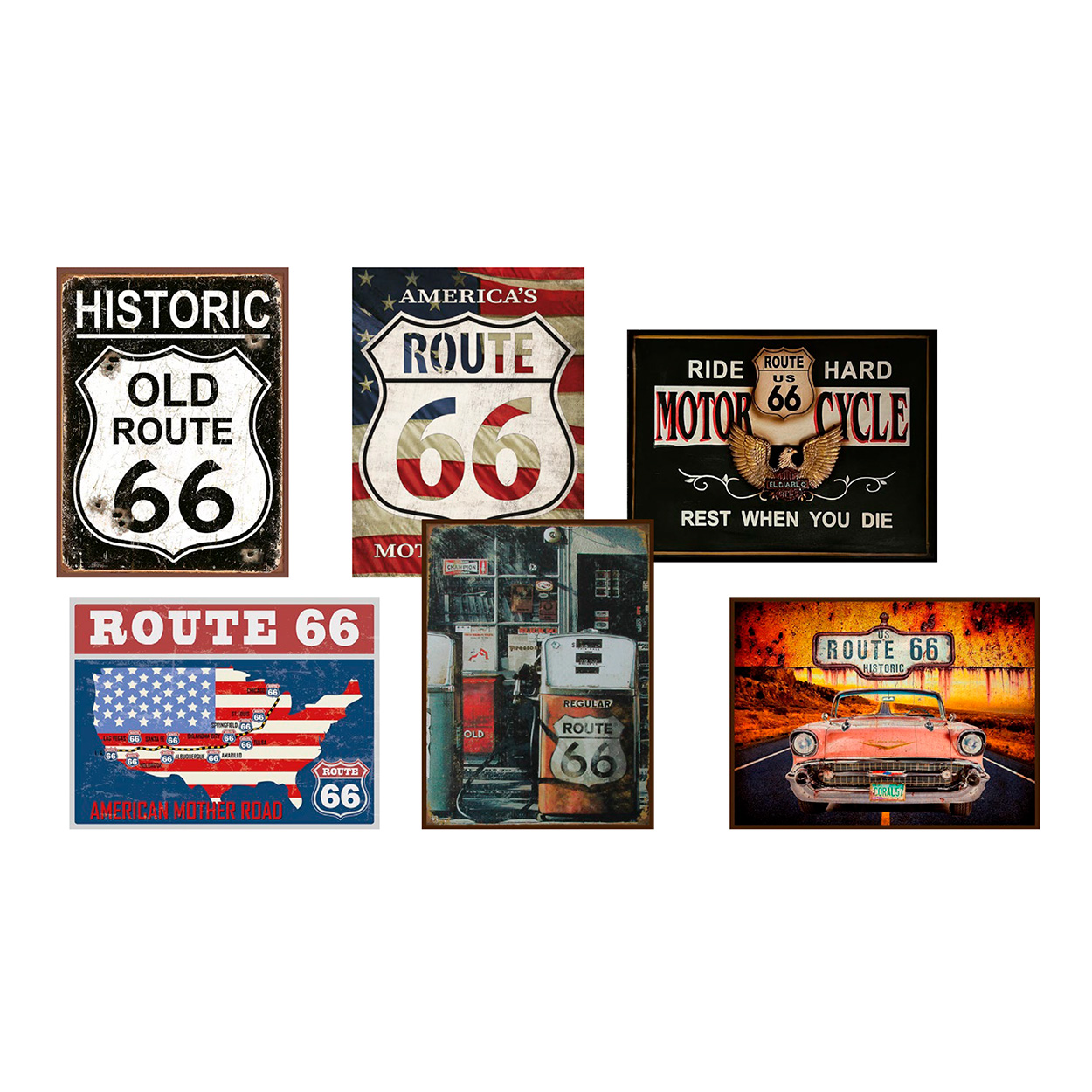 USA CARDS - Set Route 66