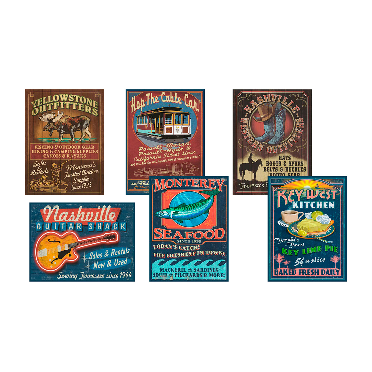 USA CARDS - Set Vintage Publicity