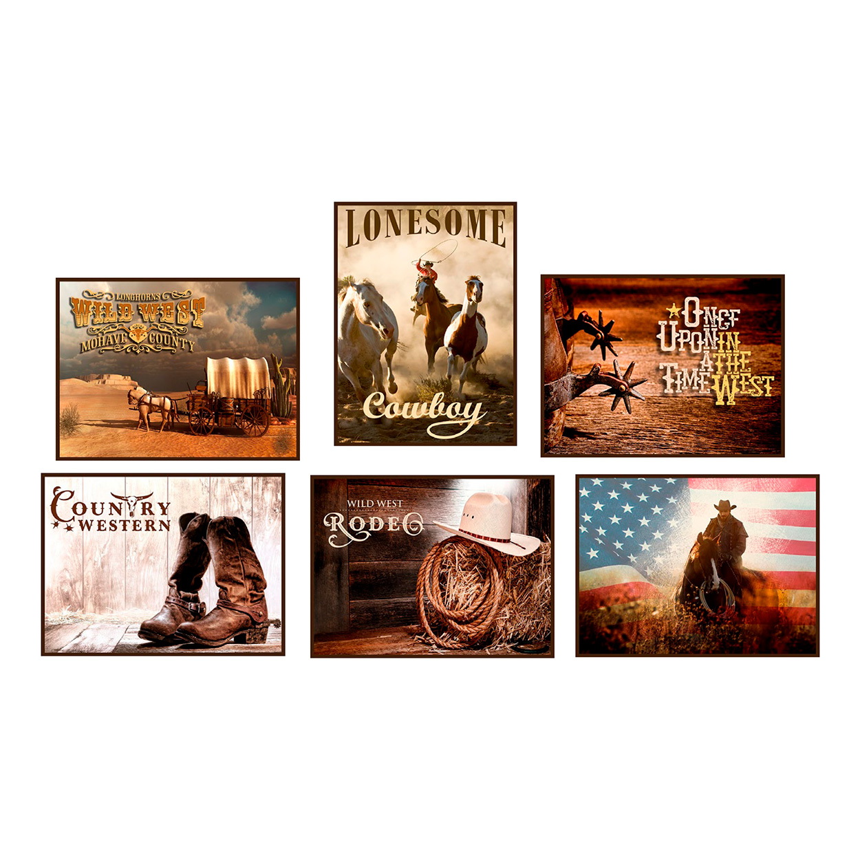 USA CARDS - Set Western